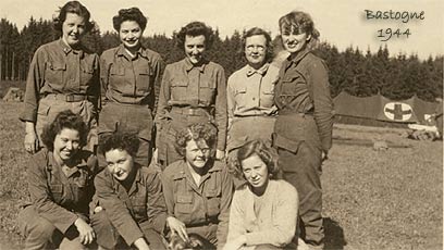 Sestry z tretej jednotky 53. poľnej nemocnice (neďaleko Bastogne 1944)